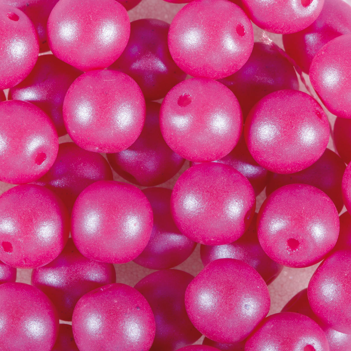 Glasperlen Schimmer 4mm 75 St. pink