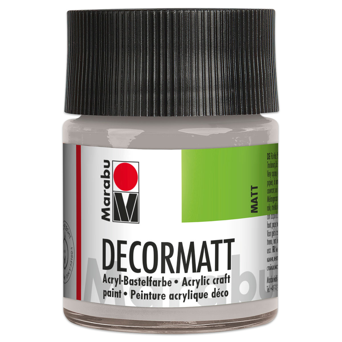 Decorlack Acryl matt 50ml metallic silber