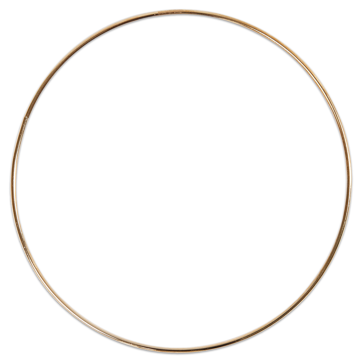 Metallring Ø 20cm 3mm rund goldfarben