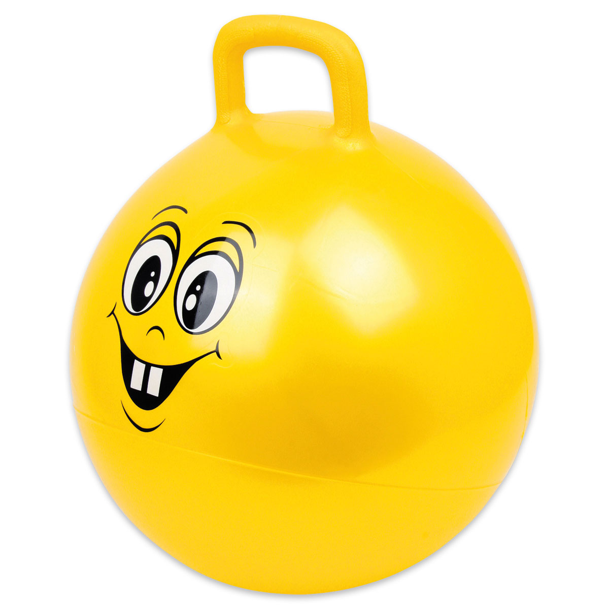 Hüpfball mit lustigem Gesicht Kunststoff Ø ca. 53cm gelb
