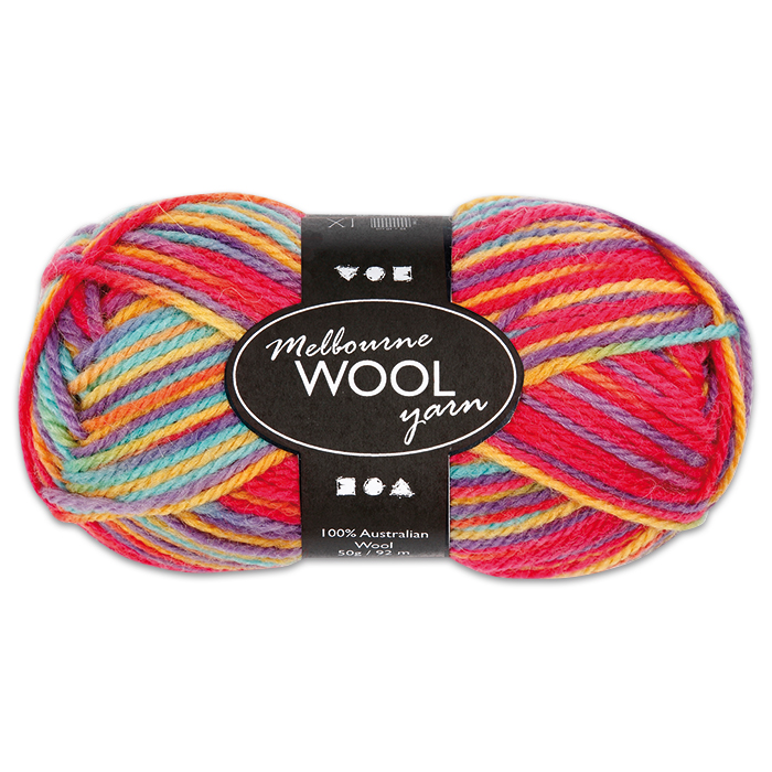Garn Melbourne Filzwolle 50g multicolor
