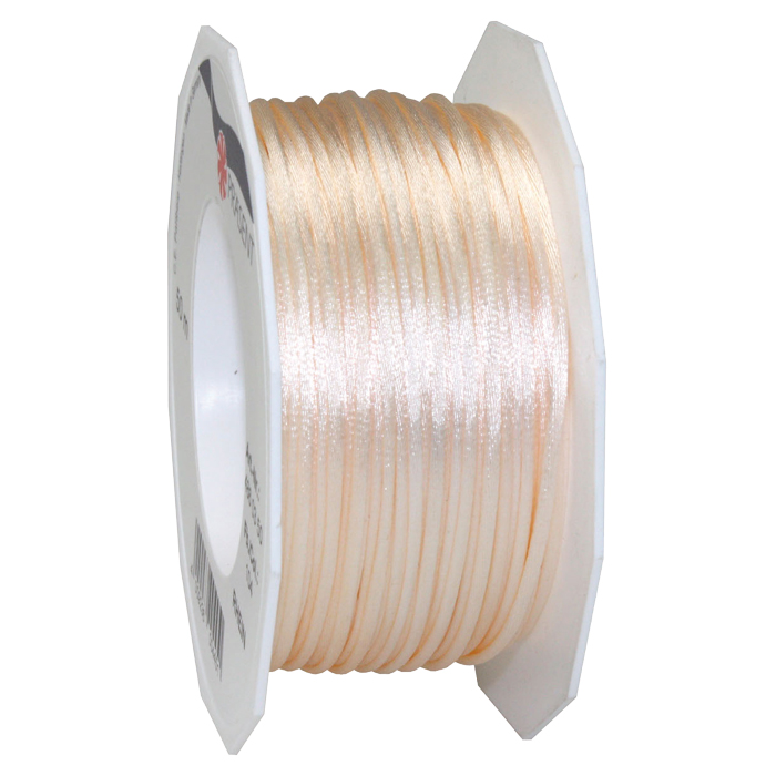 Satinschnur 2mm 50m creme