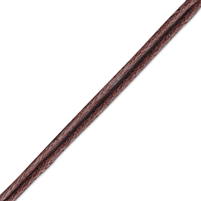 Kordel gewachst 1mm 80m dunkelbraun