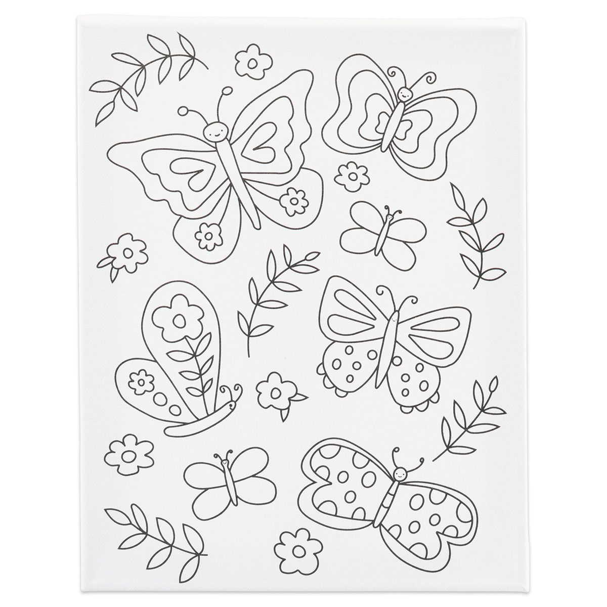 bedruckter Keilrahmen 24x30x1,6cm Schmetterlinge