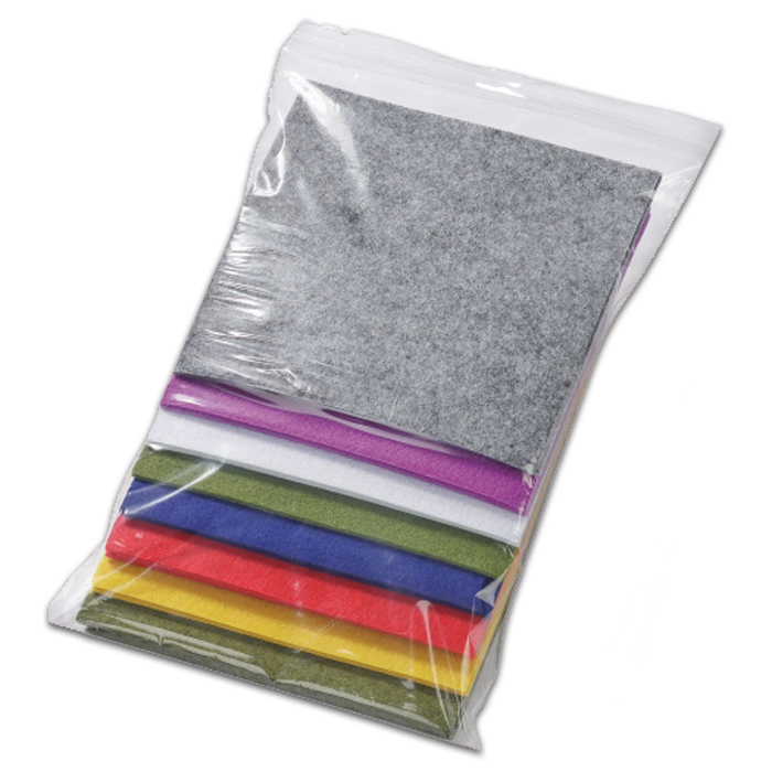Filzreste 200g ca.10x10-15x15cm ca. 20 St. bunt