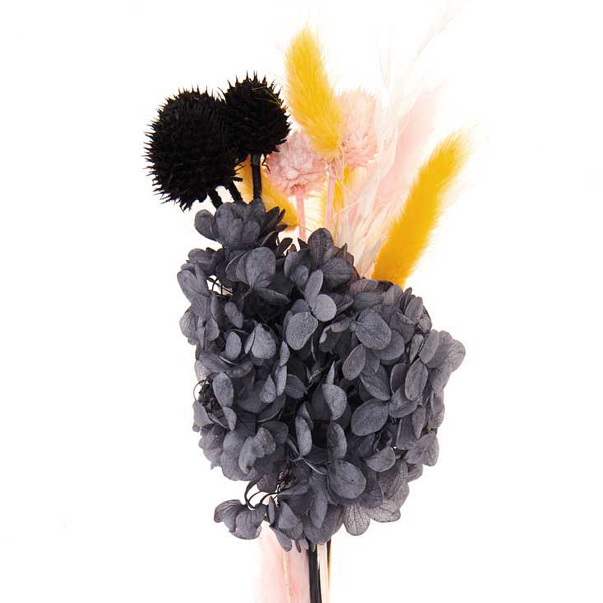 Trockenblumen-Set pastell schwarz