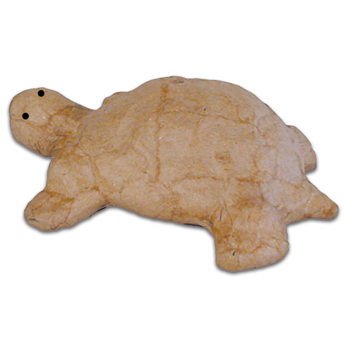 Schildkröte Pappmaché 8,5x11x3,5cm