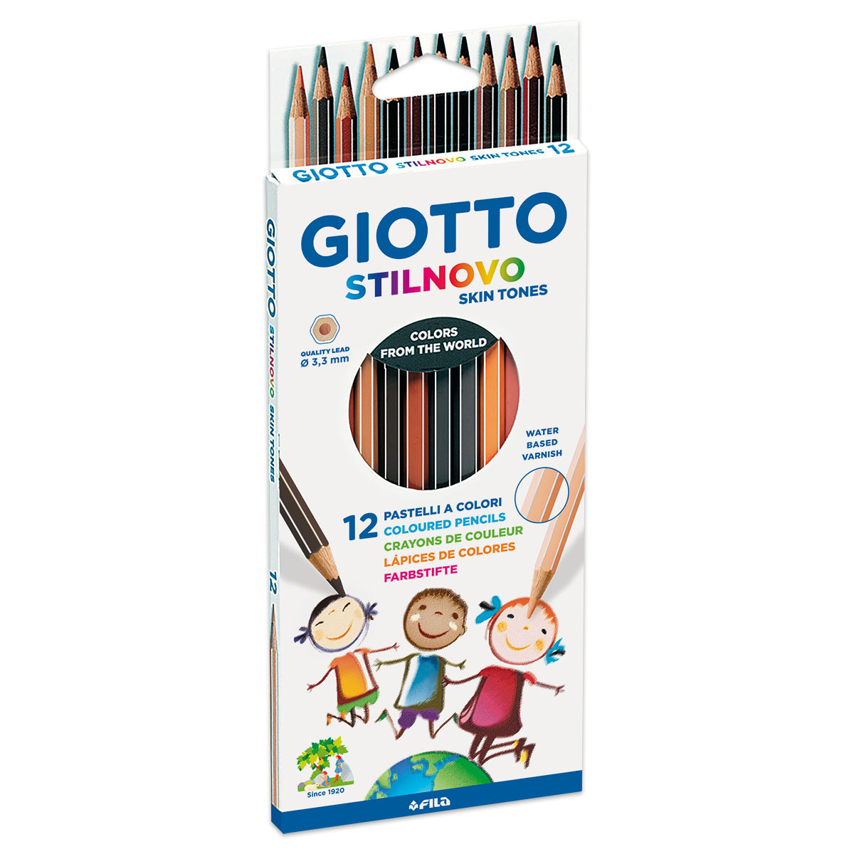 Giotto Stilnovo Bicolor Mine 3,3mm 12 Farbstifte/Hautfarben