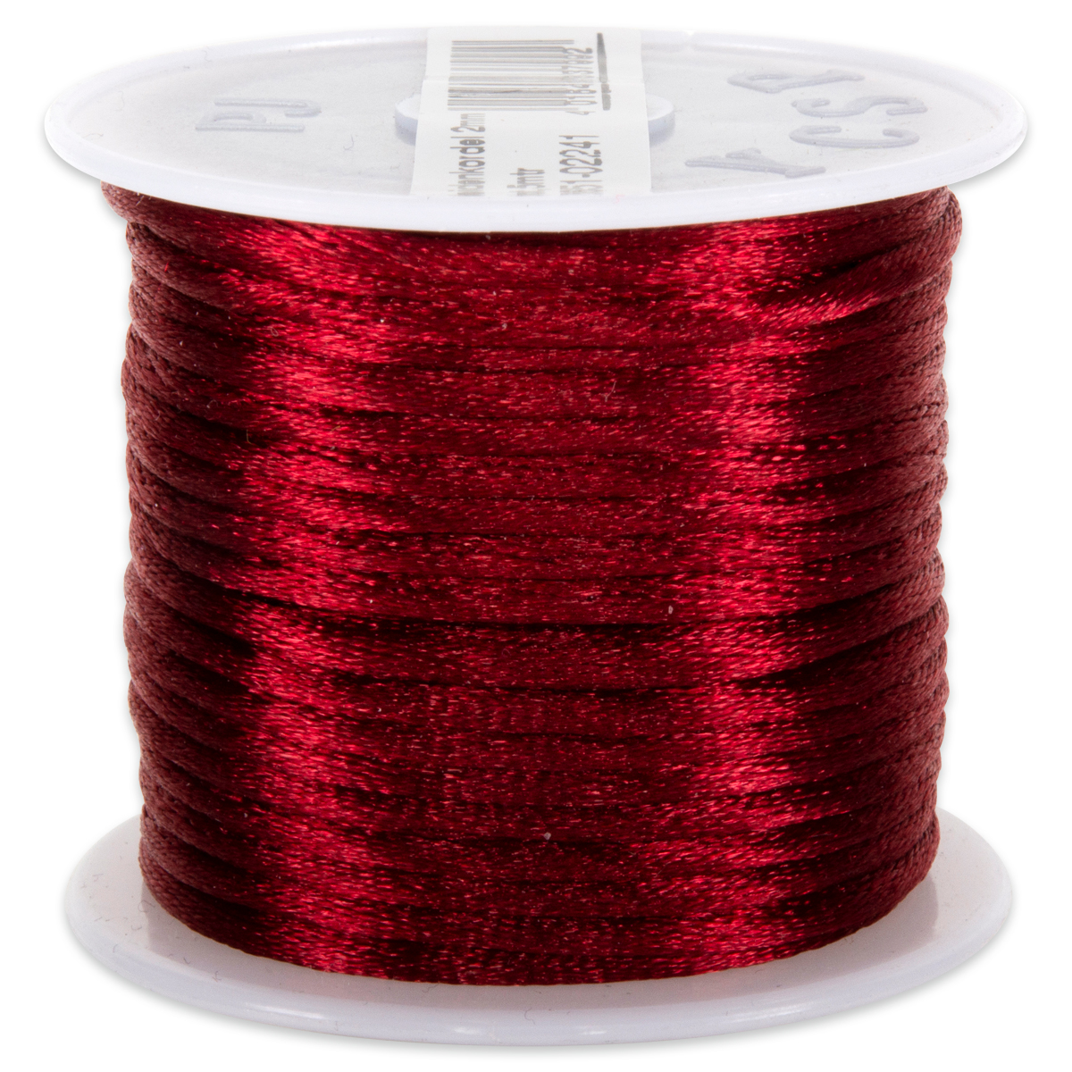 Seidenschnur glänzend 2mm 5m rot