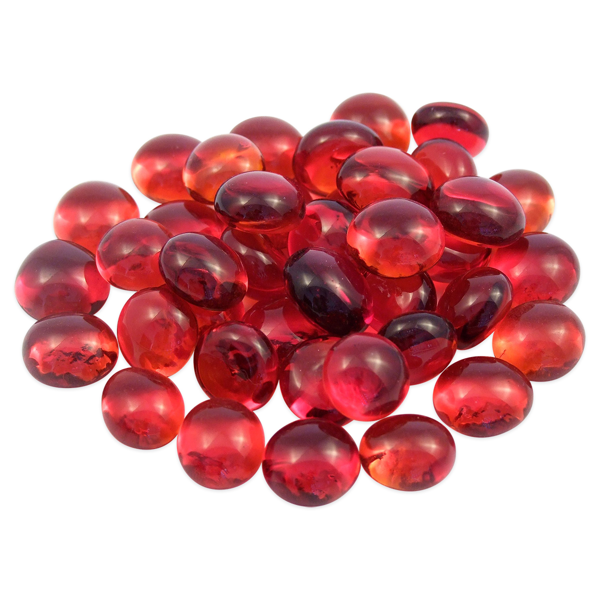 Glasnuggets Ø 13-15mm 100g rot Glasnuggets Ø 13-15mm 100g rot
