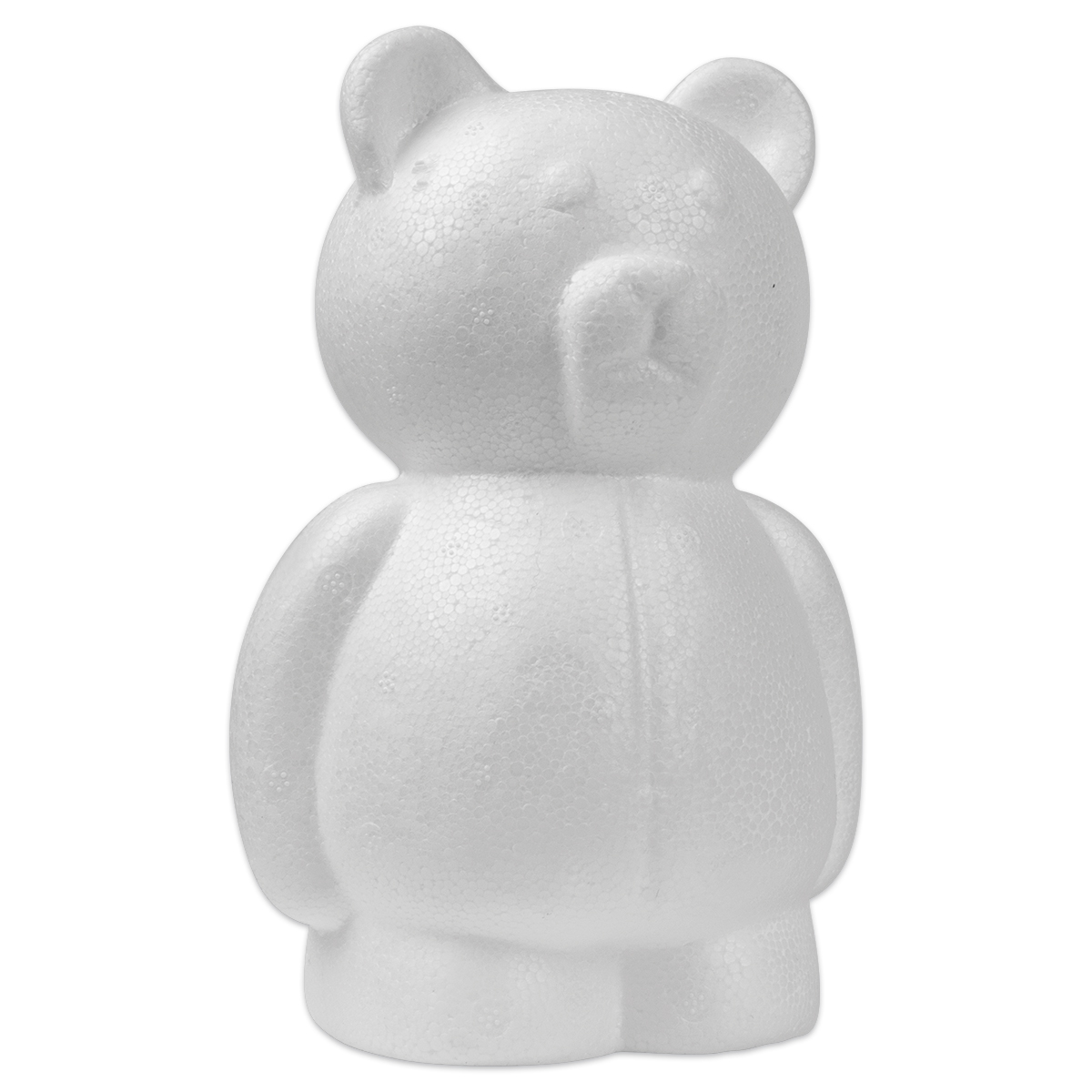 Styroporbär ca. 15x11cm weiß