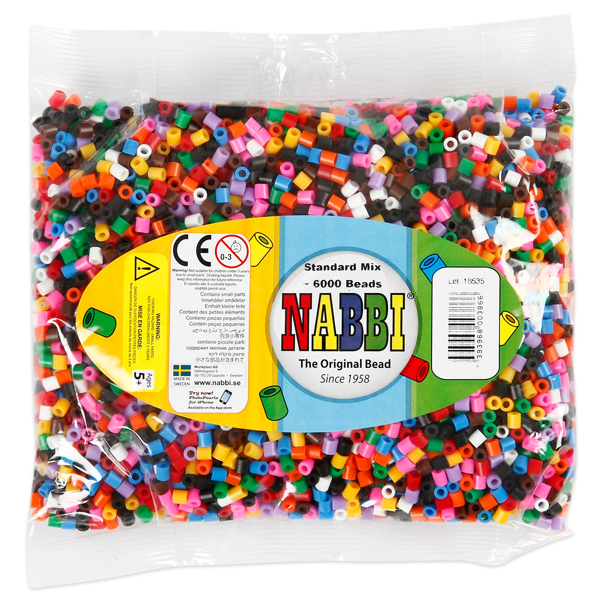 Nabbi Bügelperlen medium 6.000 St. Standard-Farben Nabbi Bügelperlen medium 6.000 St. Standard-Farben