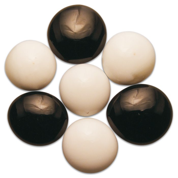 56603820gaAM7fdYxZ41E Glasnuggets Ø15-20mm 100g opak schw-weiß