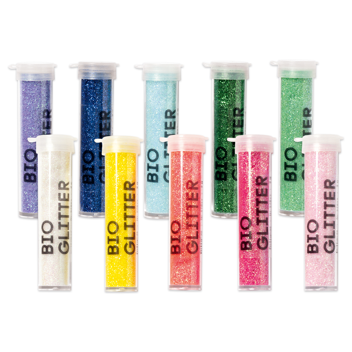 Bio Glitter Sortiment Rainbow 10 Farben à 7g