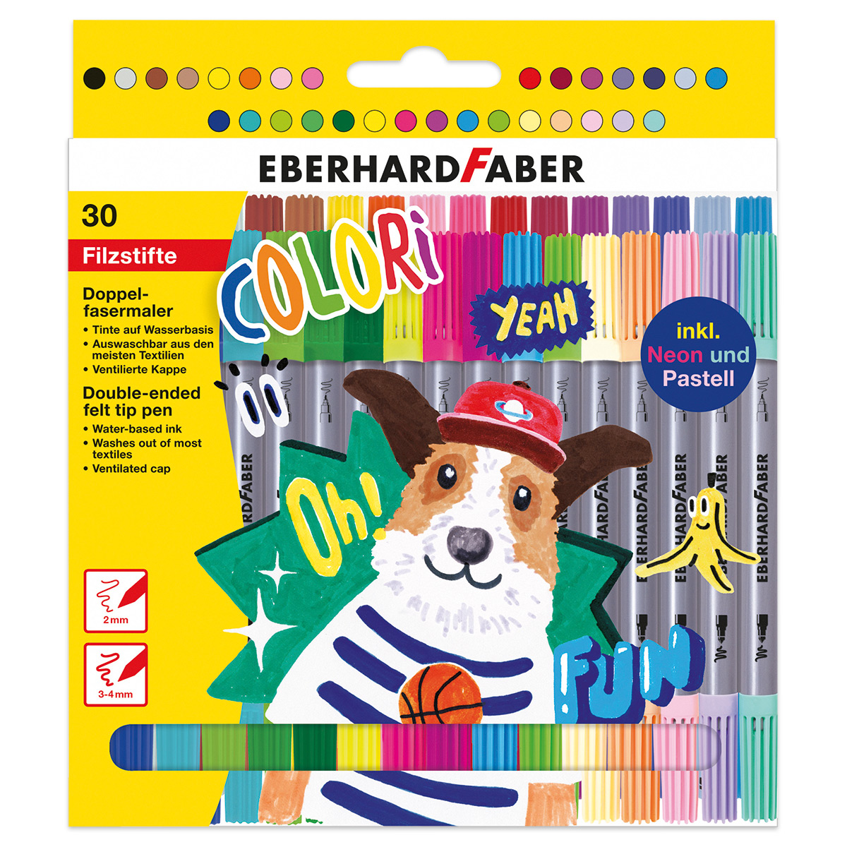 Eberhard Faber Colori Doppelfasermaler 30 St./Farben