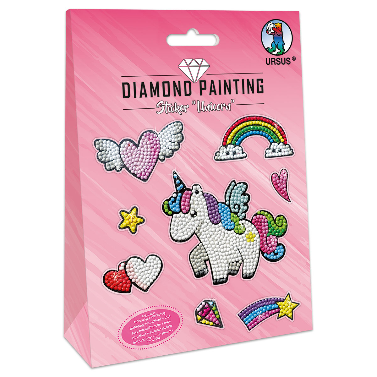 Diamond Painting-Set Sticker Unicorn