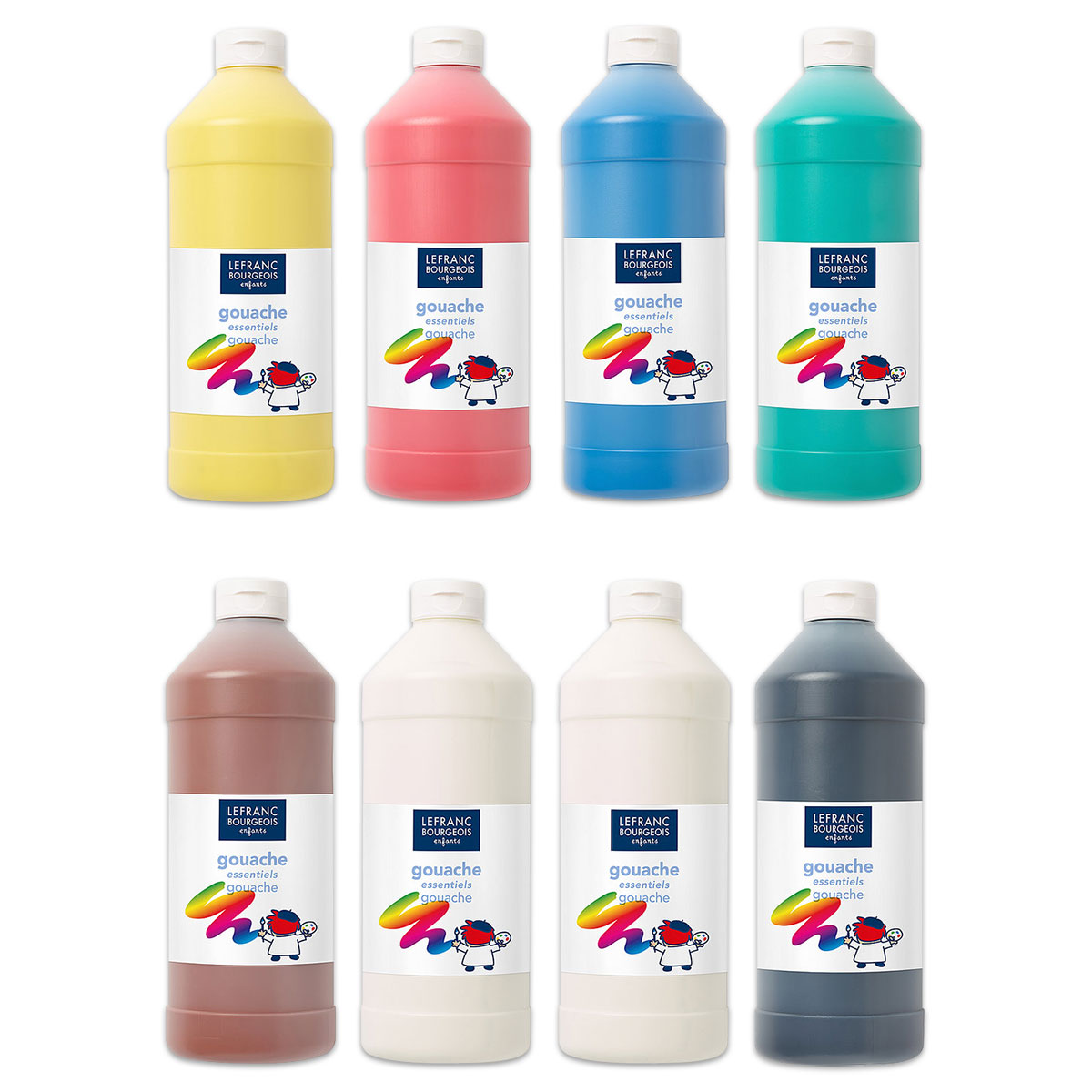 56288525MIARbWTYcpgxg Gouache Tempera Farbe 8 Farben à 1.000ml