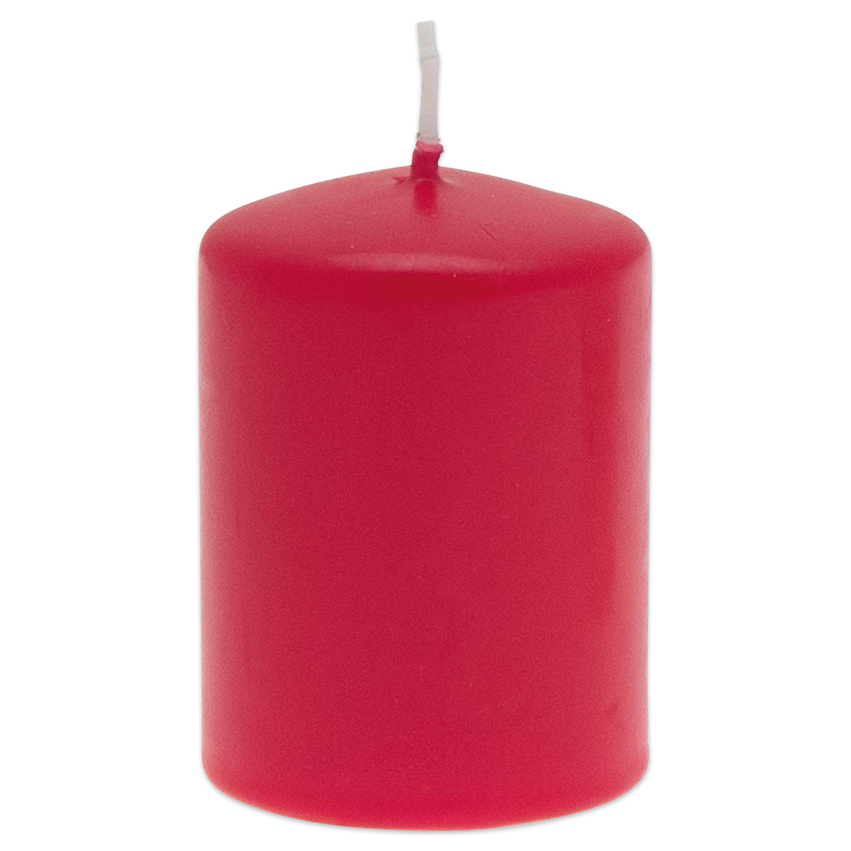 Stumpenkerze ca. 80mm hoch Ø 60mm rot