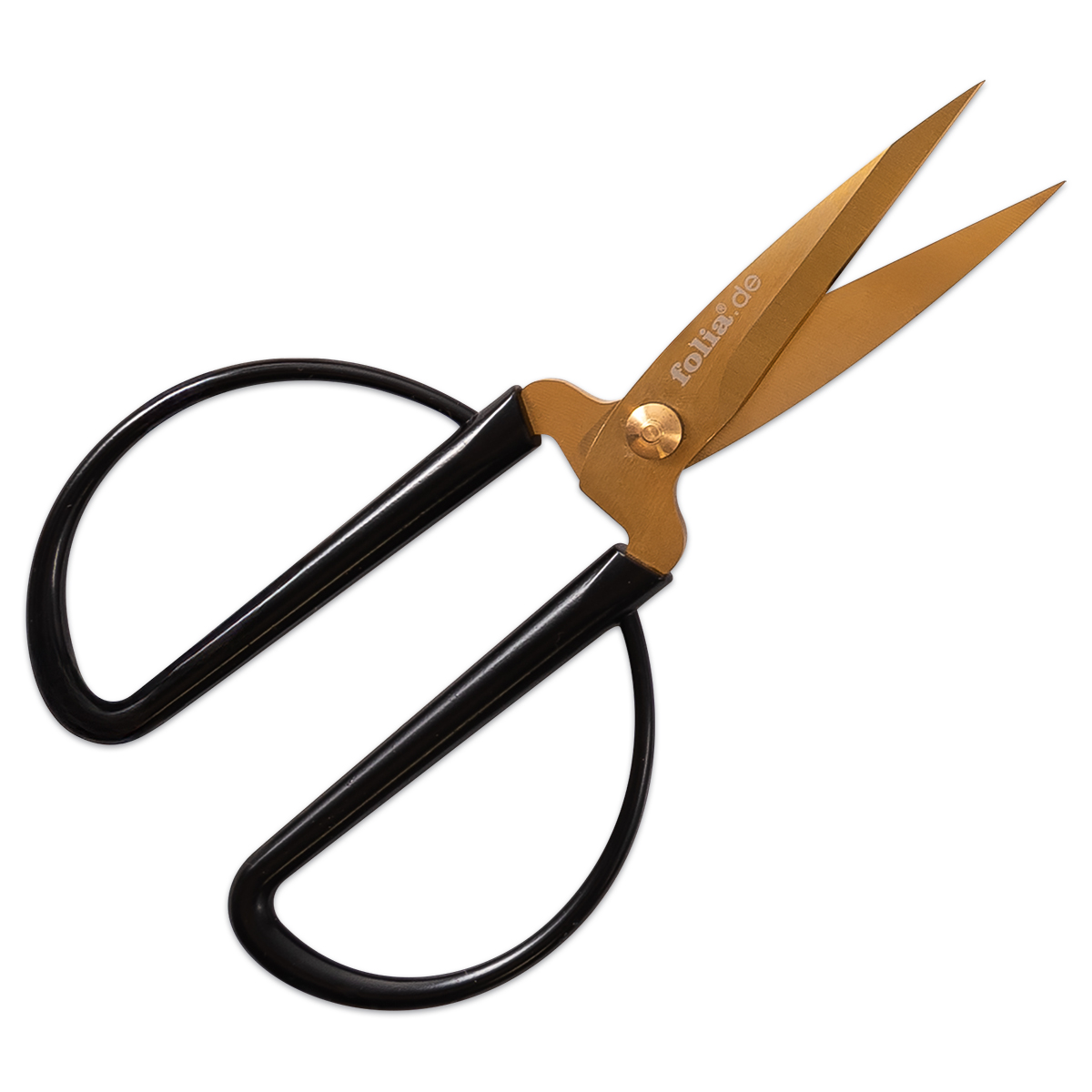 Bastelschere 14,5 cm rostfreier Stahl goldfarben
