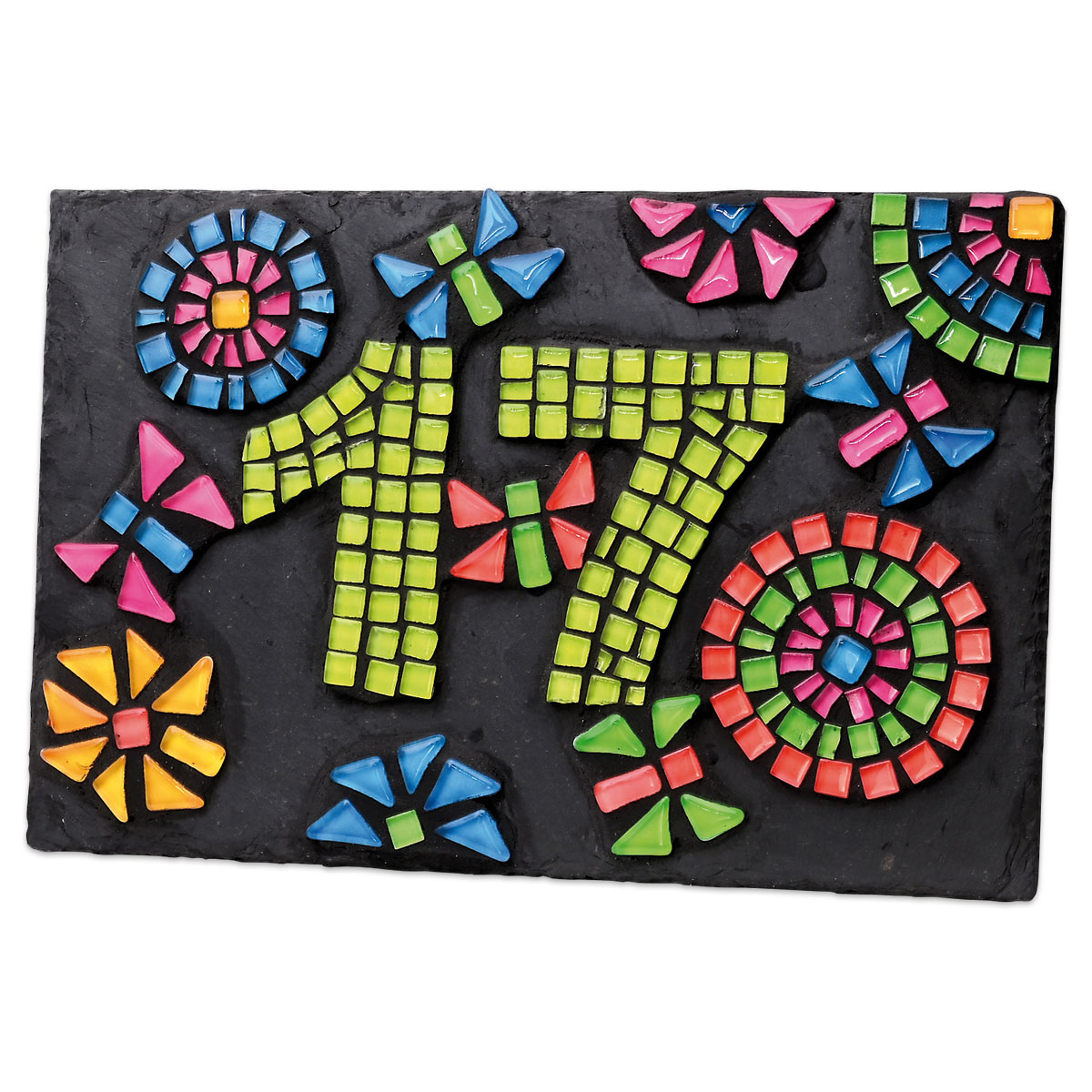 Mosaik Soft-Glas polygonal 200g grün mix Mosaik Soft-Glas polygonal 200g grün mix