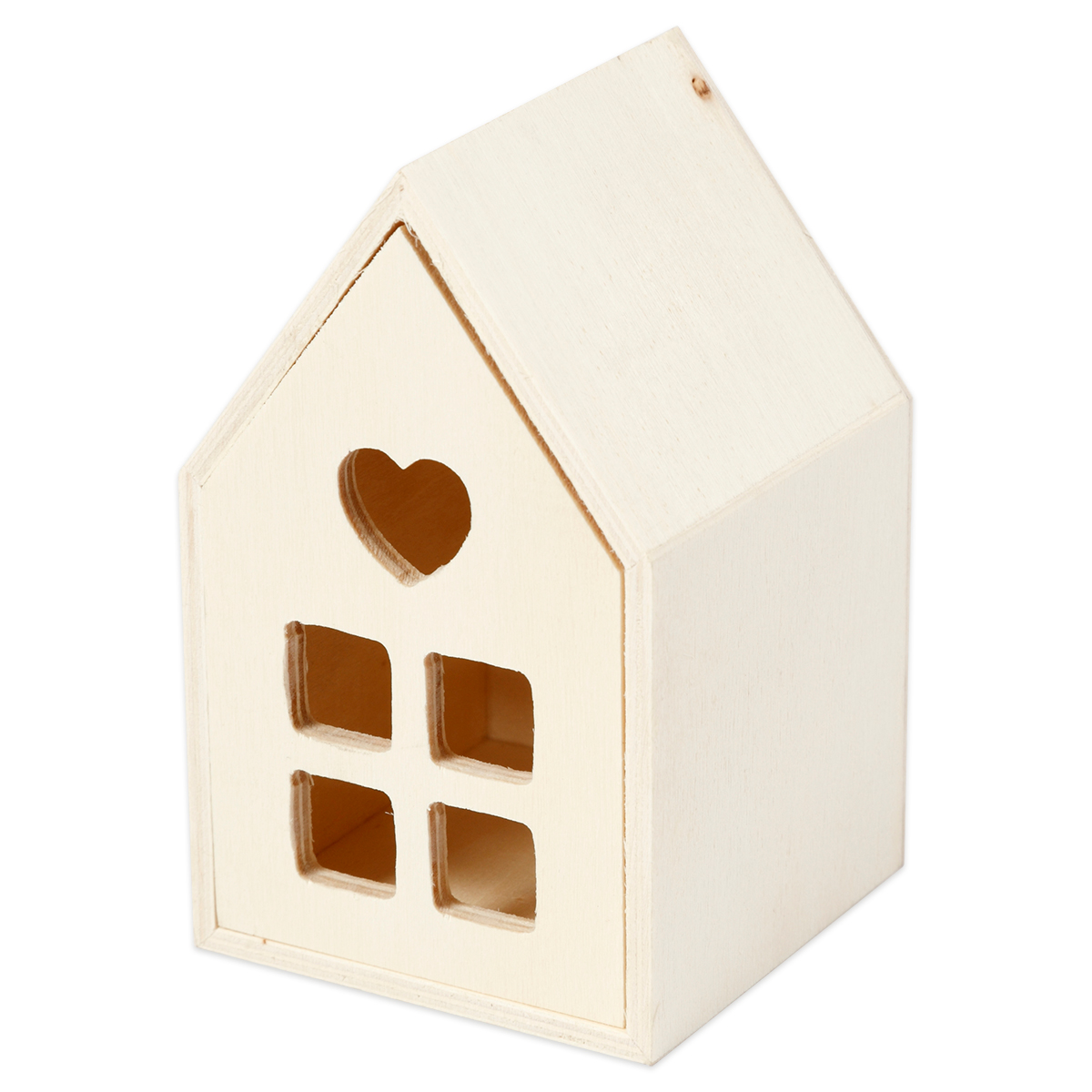 Schubladenhaus 10,8x6,8cm Holz natur