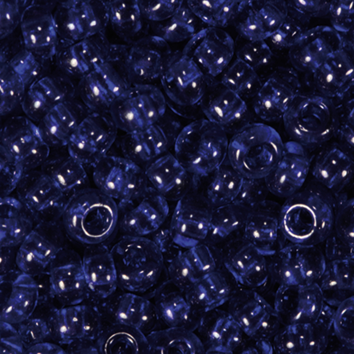 Rocailles transparent 2,6mm 500g lapis