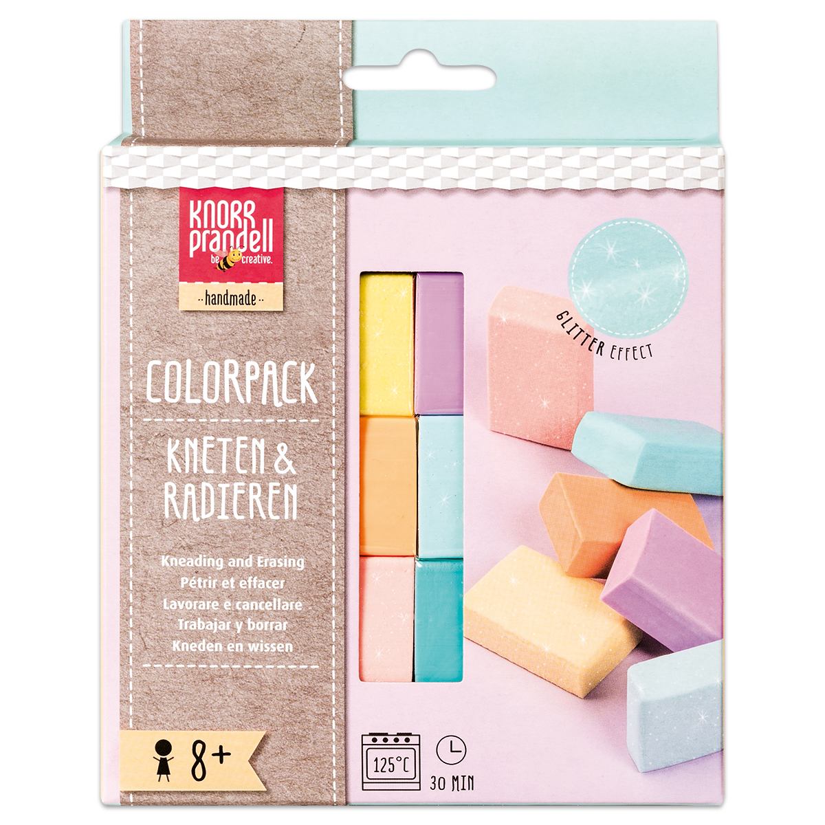 Kneten & Radieren Colorpack Pastell