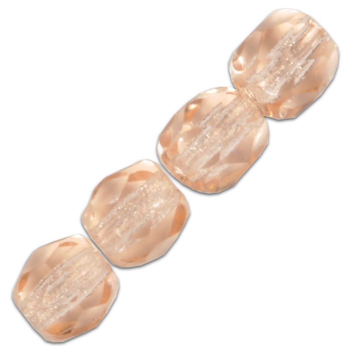 Facettenschliffperlen 6mm 50 St. rosalin