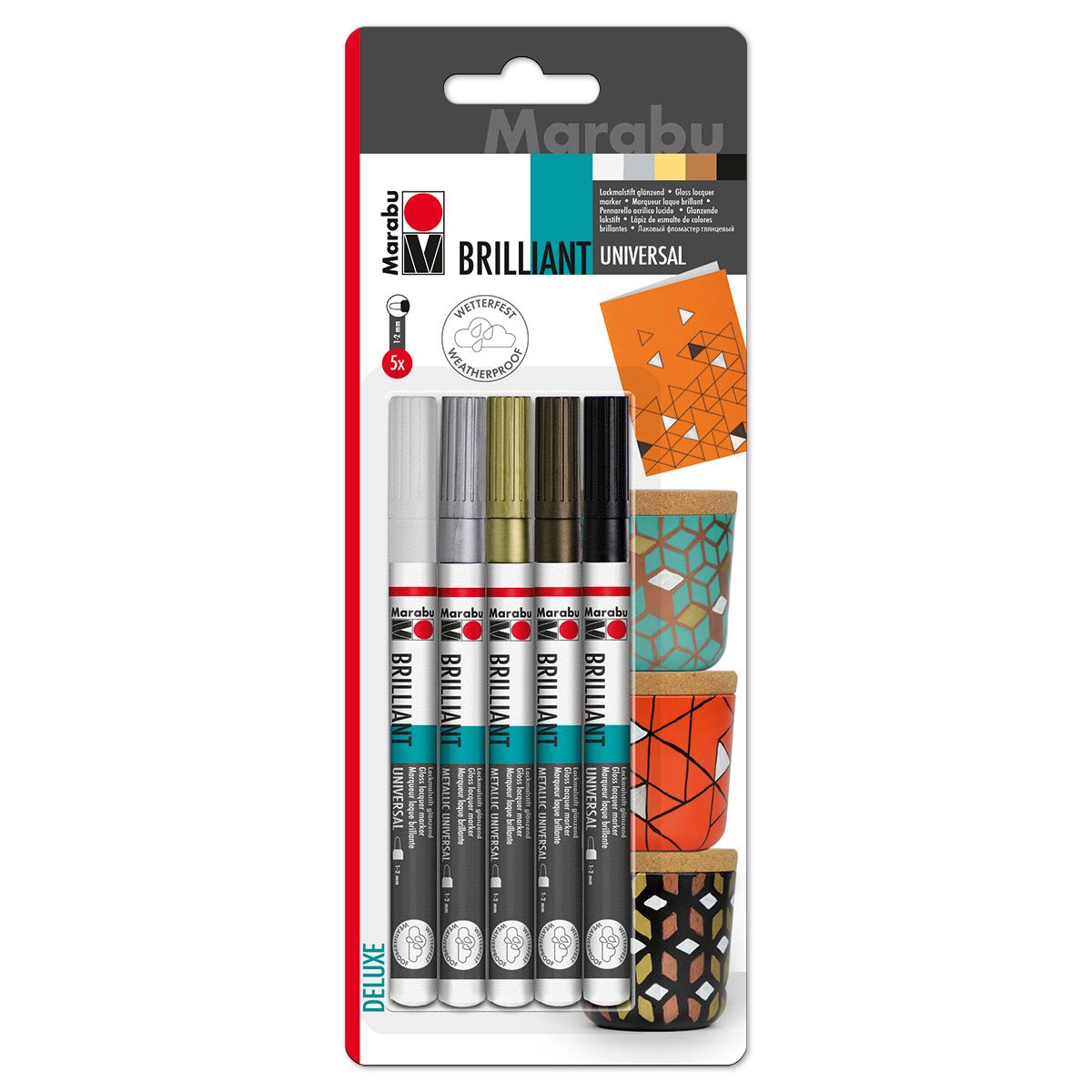 Brilliant-Painter Universalspitze 1-2mm 5 St./Farben Brilliant-Painter Universalspitze 1-2mm 5 St./Farben