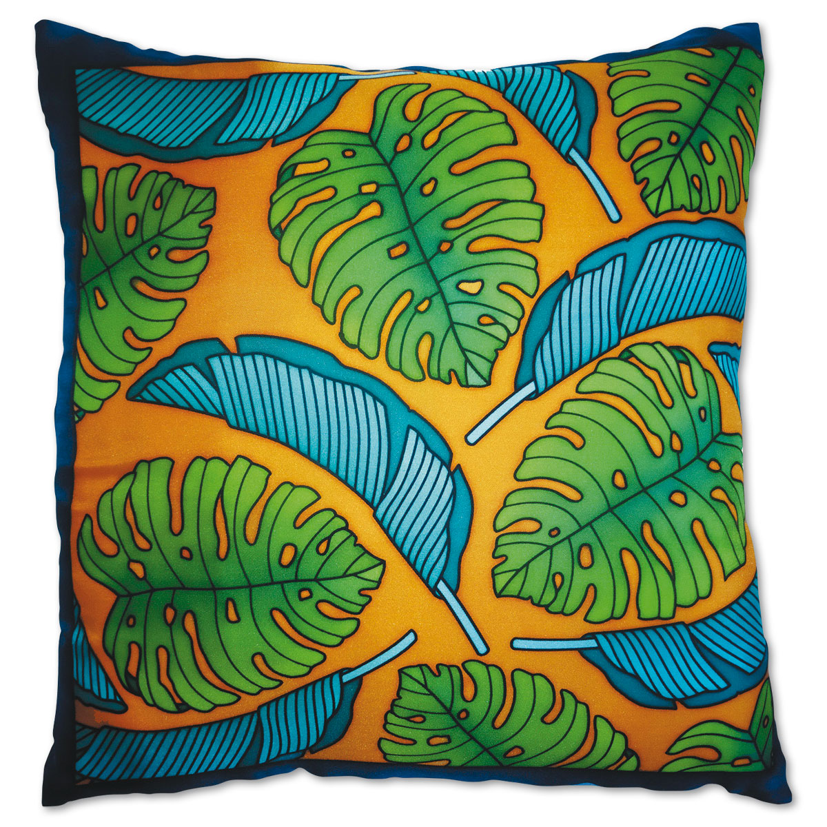 Kissenhülle Gutta schwarz 40x40cm Tropical