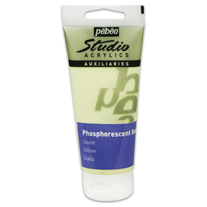 Acrylfarbe nachleuchtend 100ml gelb