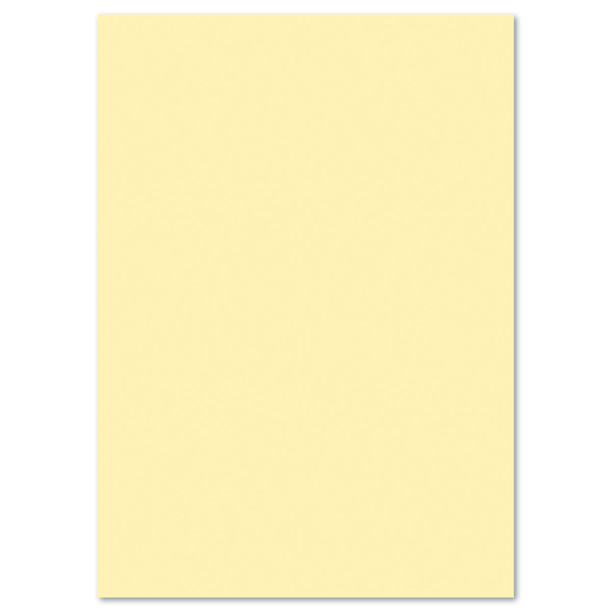 Tonkarton 220g/m² 50x70cm 25 Bl. strohgelb