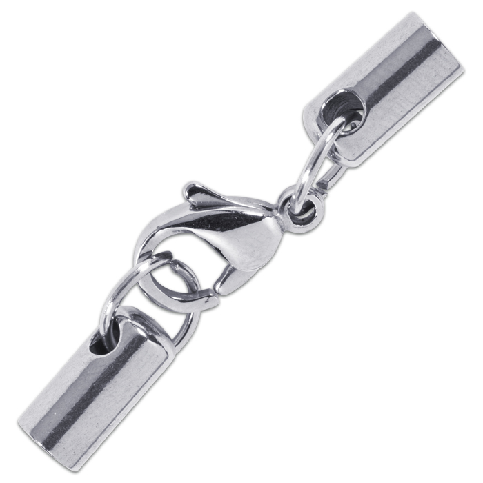 52203791eyh0l74Dbq0r1 Karabiner + Endstück Edelstahl 3mm
