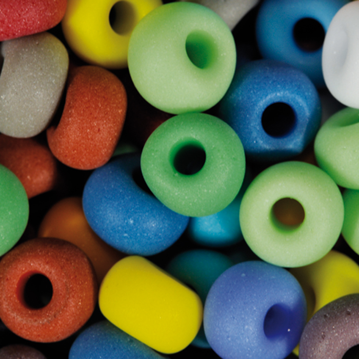 Rocailles satt matt 4,5mm 17g mix
