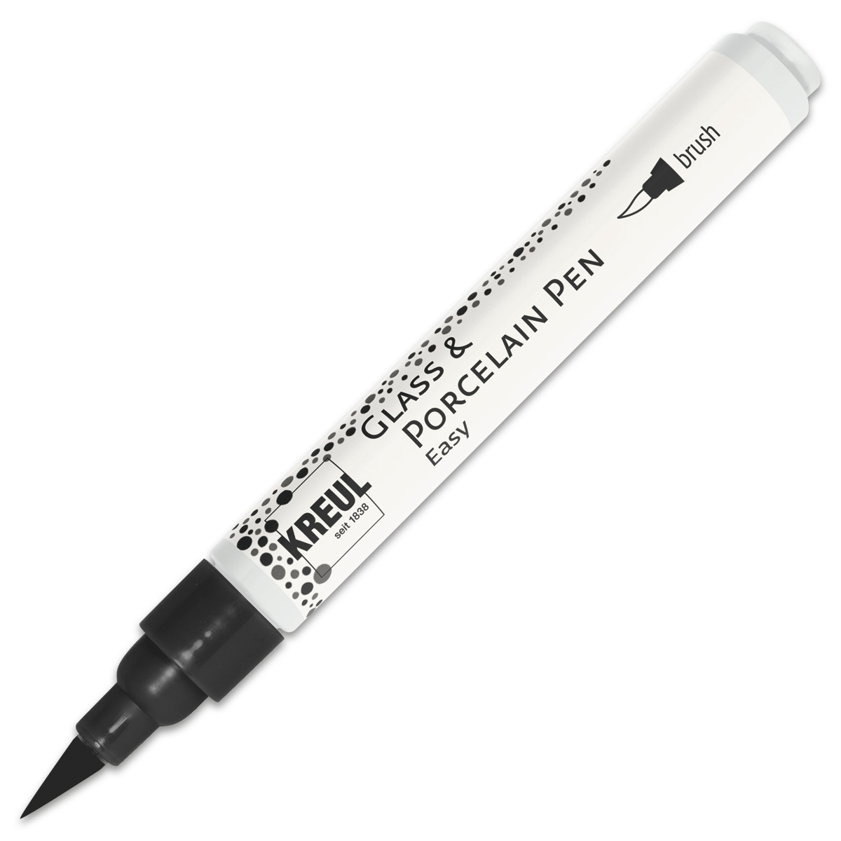 KREUL PorcelainPen Brush mit Pinselspitze schwarz