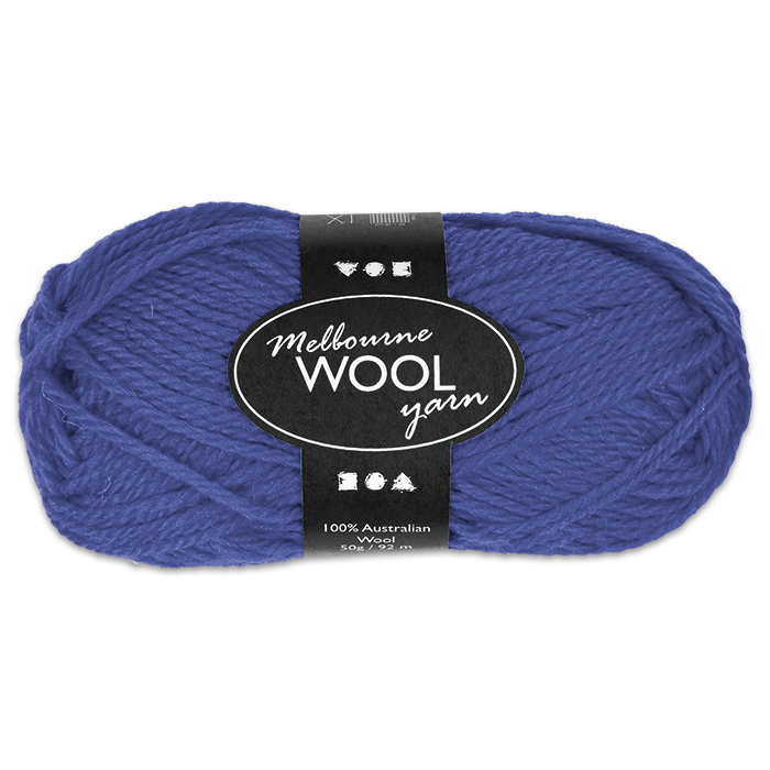 Garn Melbourne Filzwolle 50g blau
