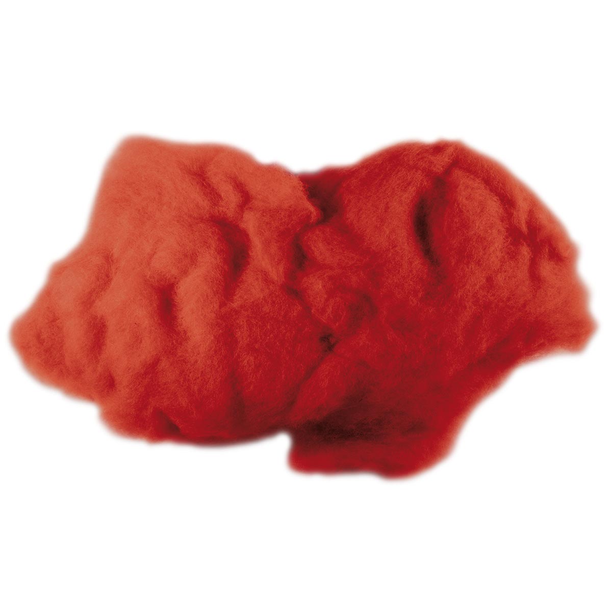 Krempelwolle max. 27mic 100g feuerrot