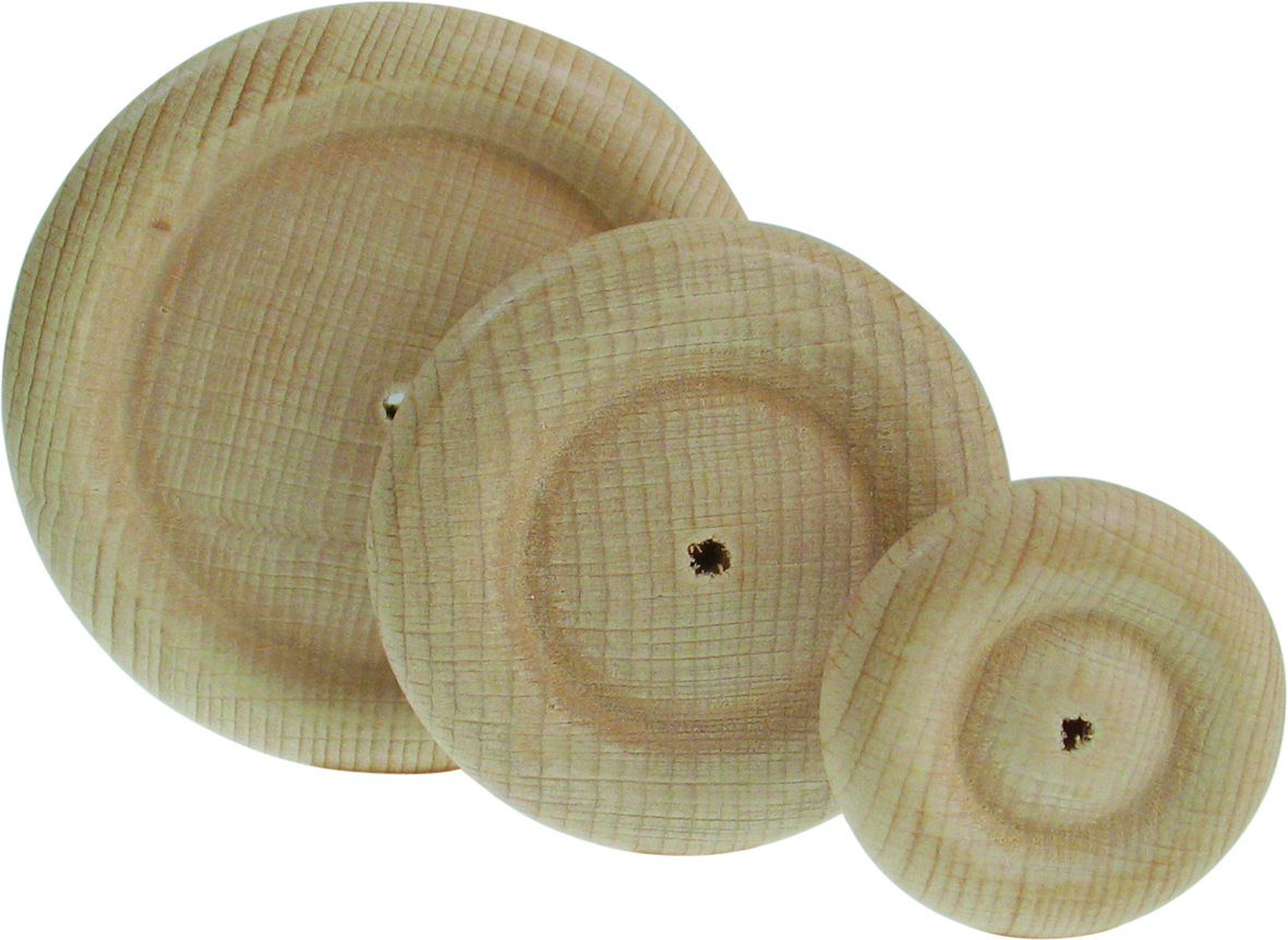 Holzräder Ø 50mm 15mm stark 10 St. natur