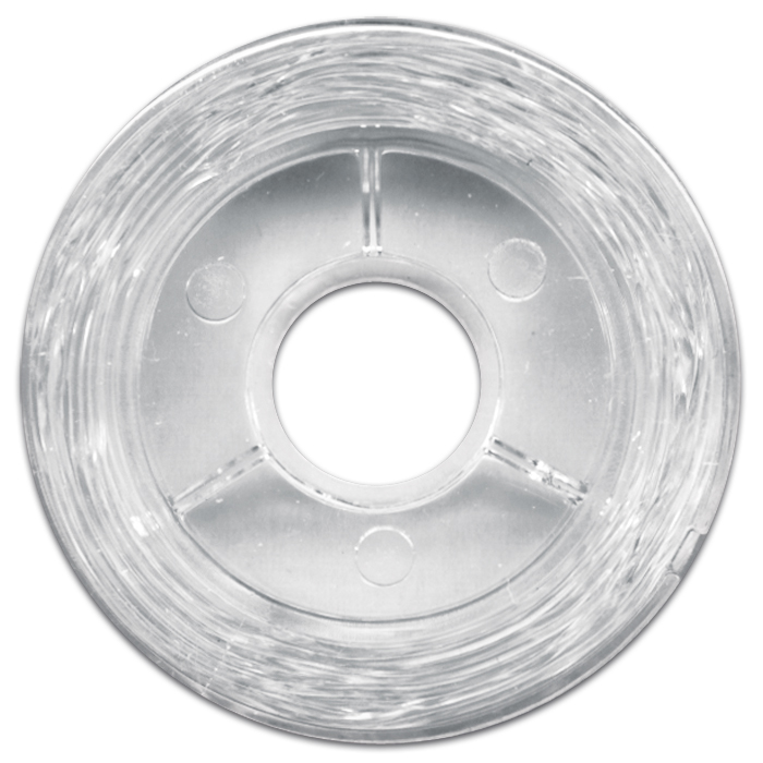 elastischer Perlonfaden 0,6mm 10m transparent