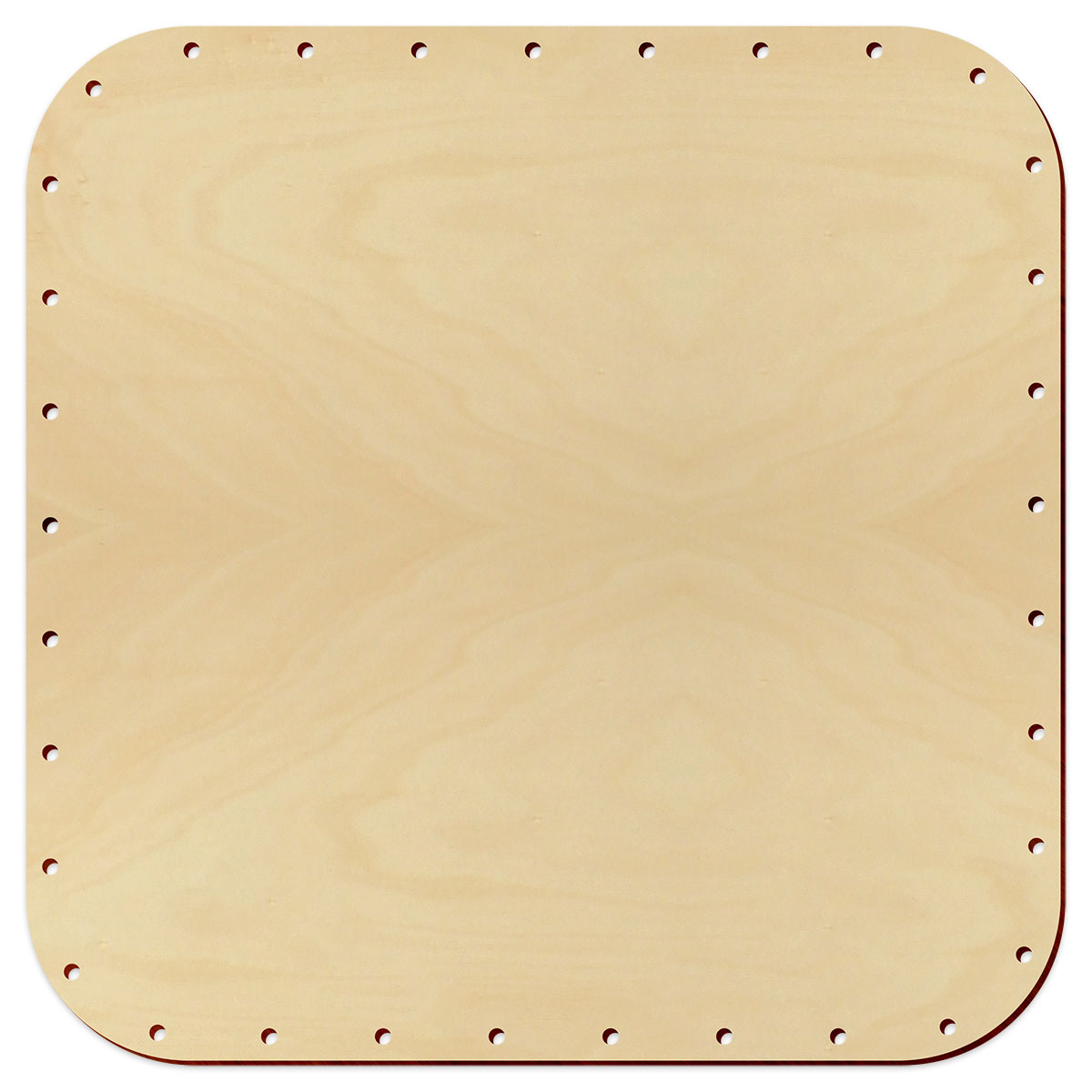 Korbflechtboden Holz 4mm 19x19cm Quadrat natur