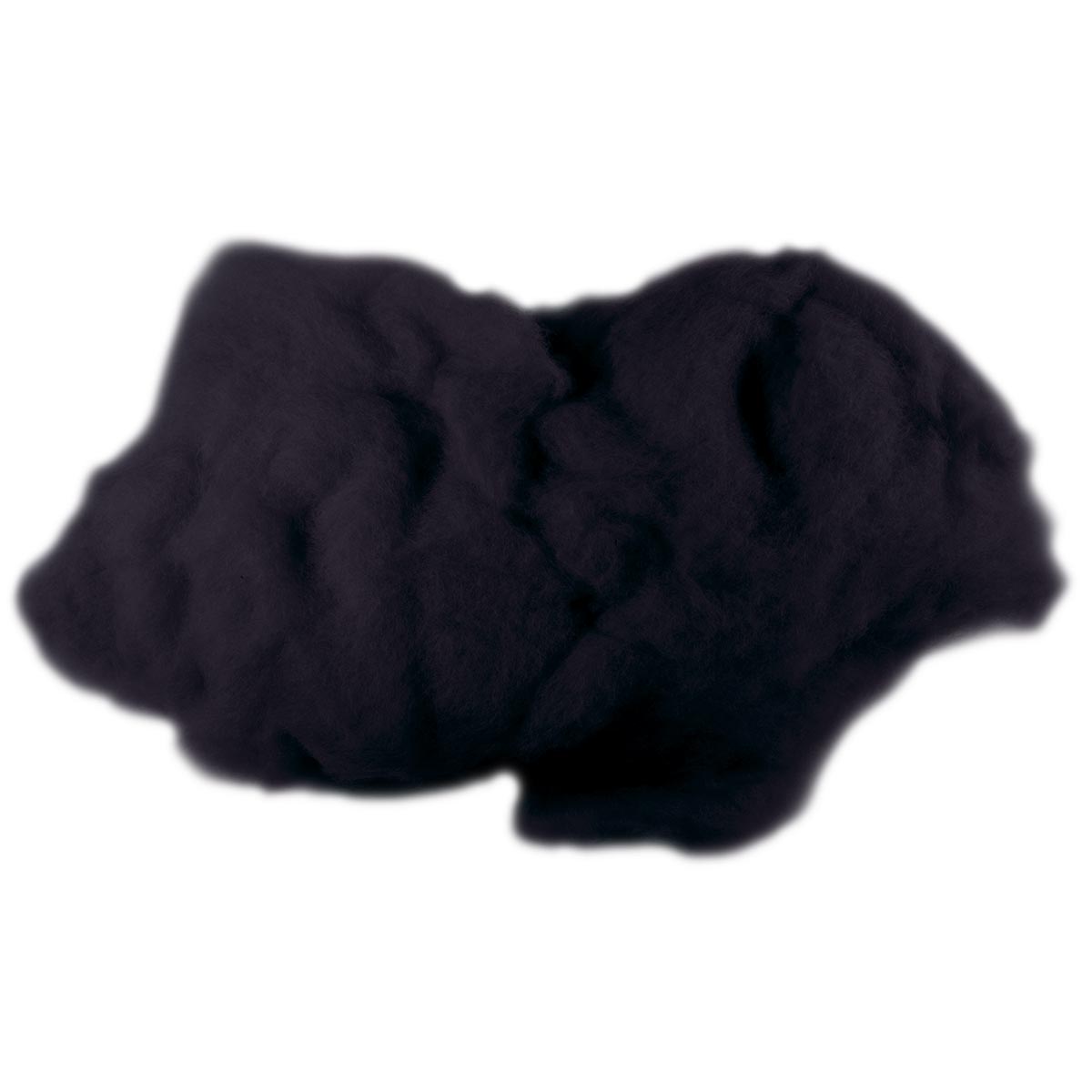 Krempelwolle max. 27mic 100g schwarz