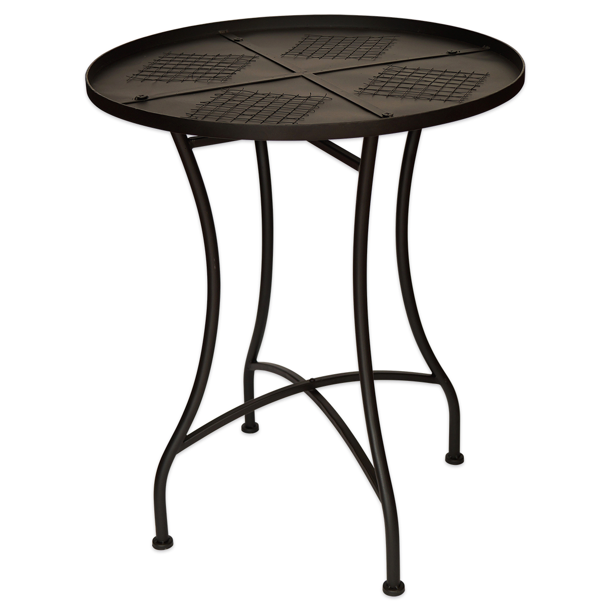 Mosaiktisch rund Metall Ø 60x70cm schwarz Mosaiktisch rund Metall Ø 60x70cm schwarz