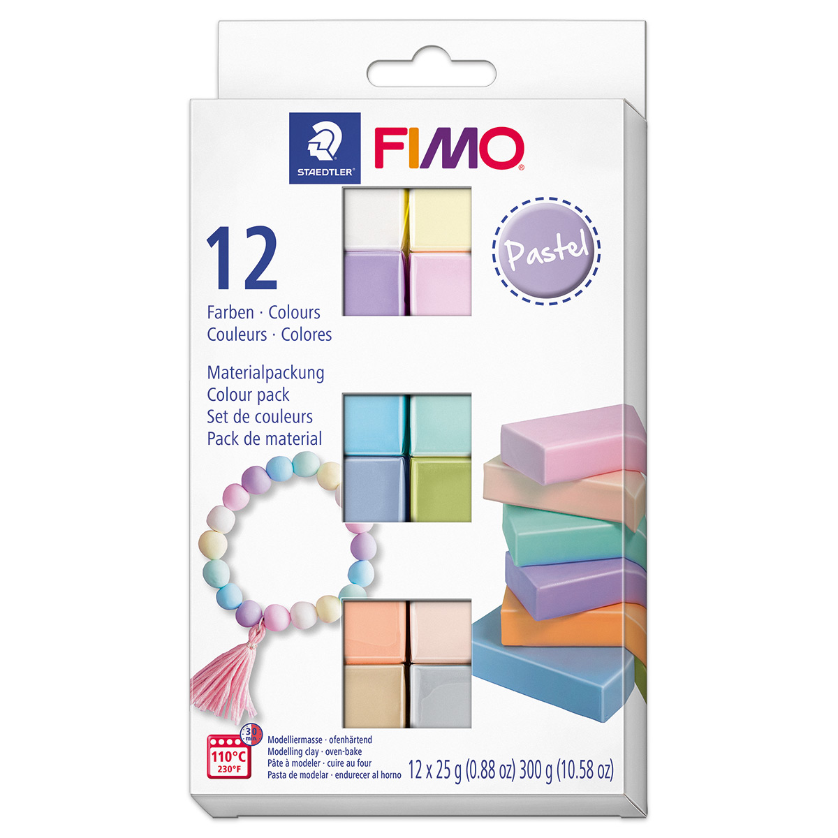 FIMO Soft Pastel Set Set 12 St./Farben à 25g