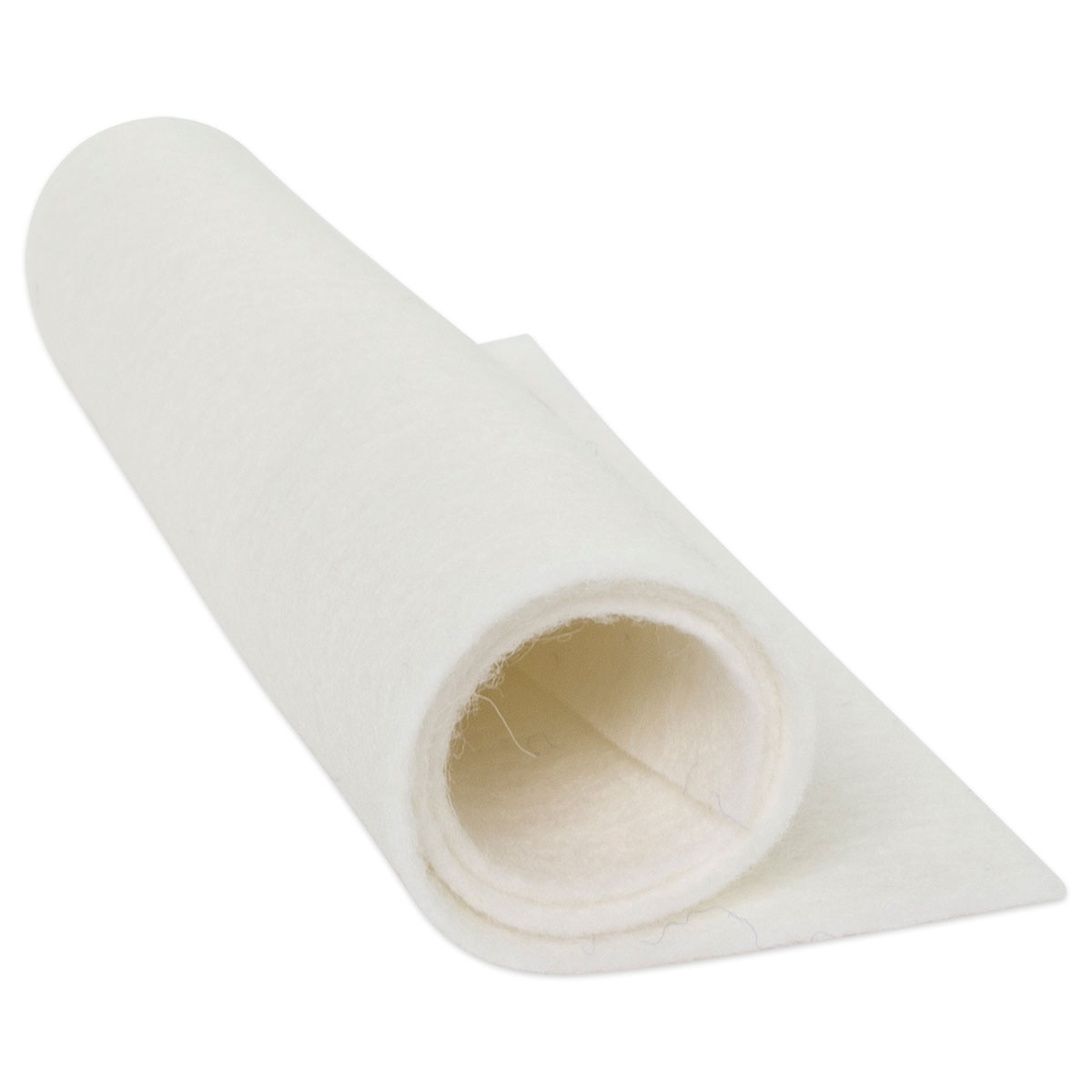 Wollfilz ca. 1-1,2mm 20x30cm weiß