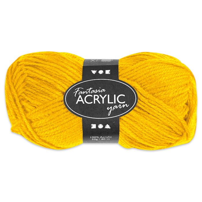 Fantasia Acryl-Wolle 50g gelb