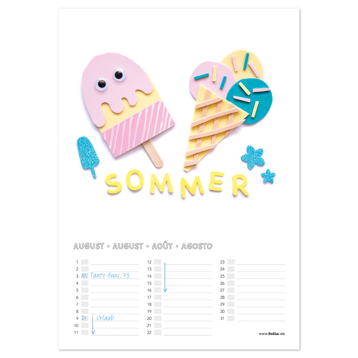 Dauerkalender Papier DIN A4 13 Bl. weiß/schwarz Dauerkalender Papier DIN A4 13 Bl. weiß/schwarz