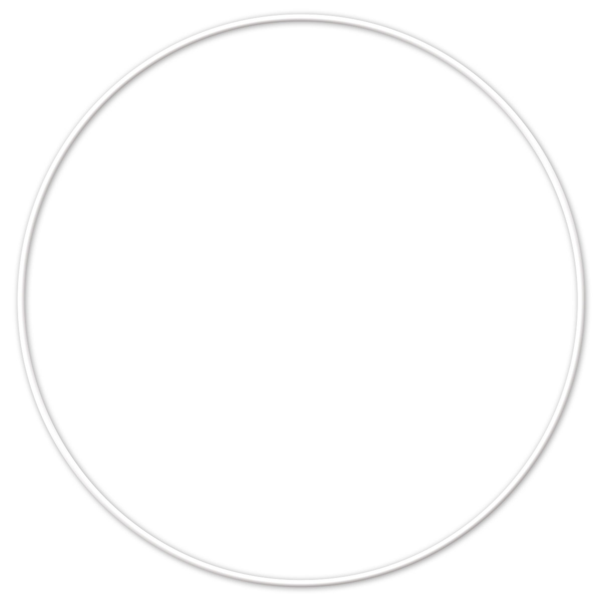 52899930b5czOSNe3TyqQ Metallring Ø 30cm ca. 3-4mm rund weiß