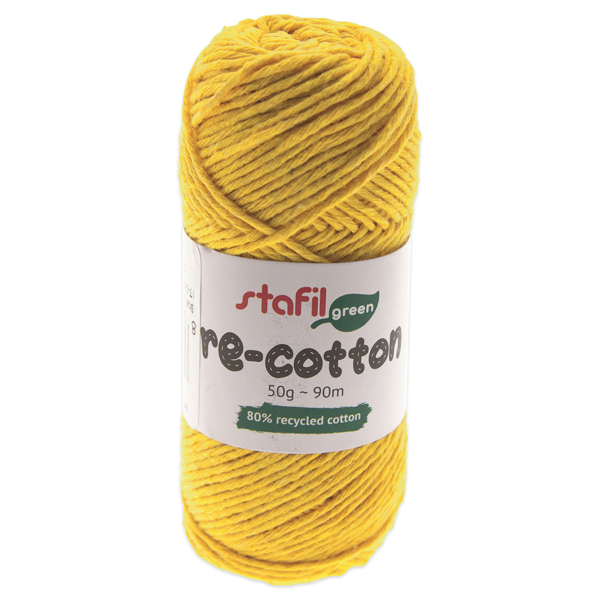 Re-cotton Garn 50g 90m gelb