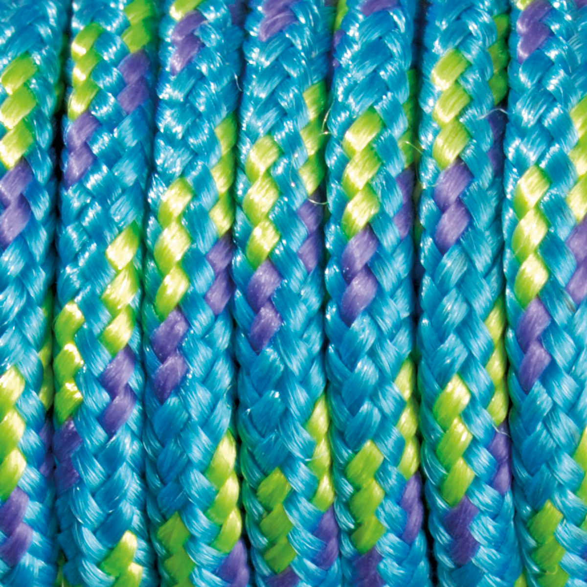 Paracord-Garn colour mix rund 2mm 50m türkis/lila/hellgrün