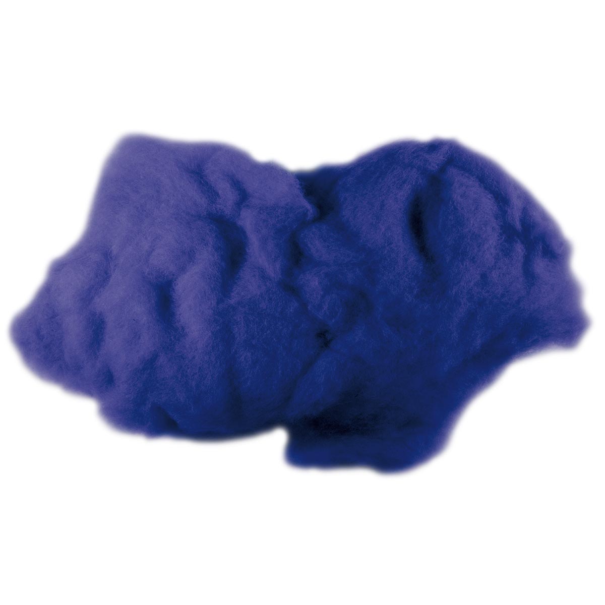 Krempelwolle max. 27mic 100g royalblau
